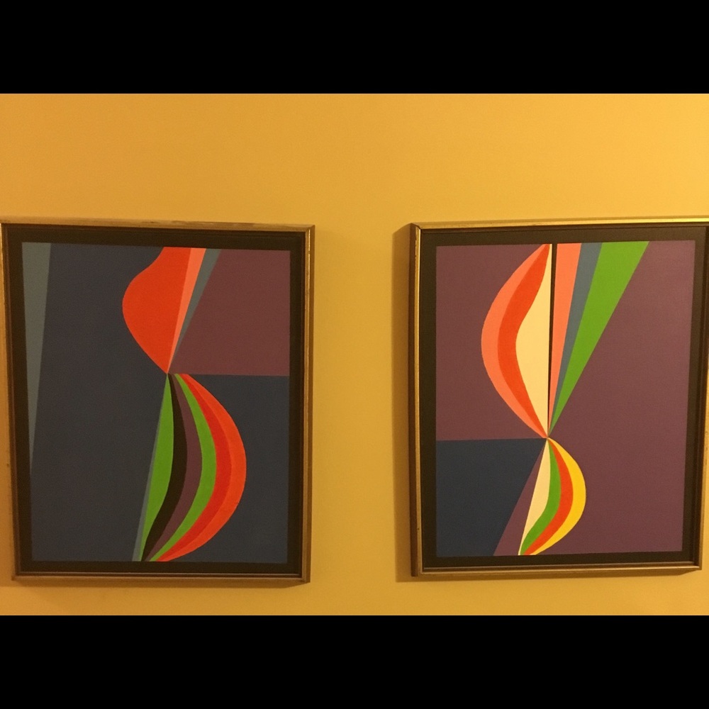 Colorful abstract artwork (set of two) 🖼